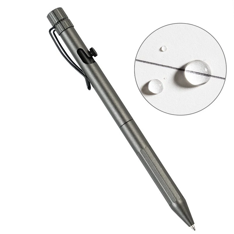 Gunmetal Bolt-Action Pen
