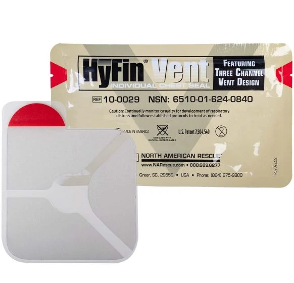 North American Rescue HyFin Vent Individual Chest Seal